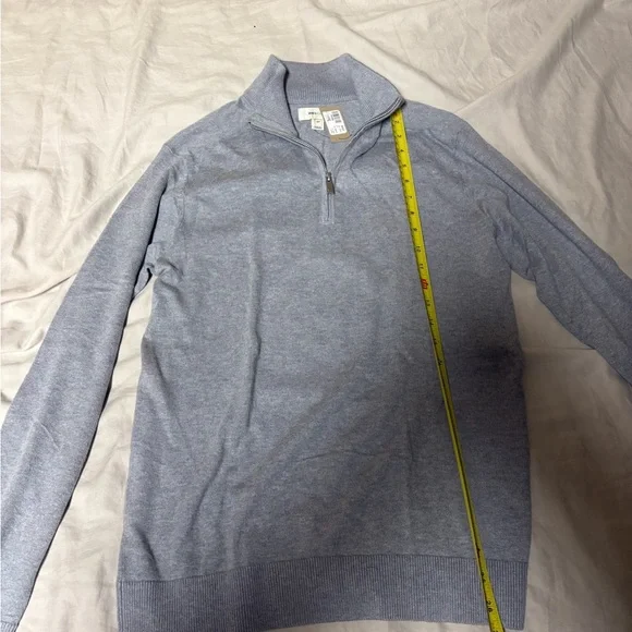 RW&CO. Men's Light Gray Zip-Up Sweater - Picture 4 of 6